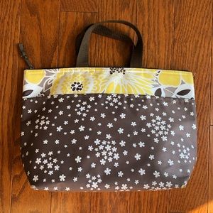 Thirty One Yellow Floral Thermal Lunch Tote